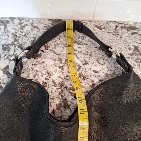 Biacci Black Soft Leather Shoulder Bag, - Picture 11 of 11